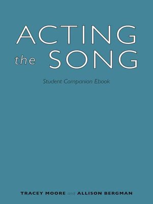 cover image of Acting the Song: Student Companion Ebook